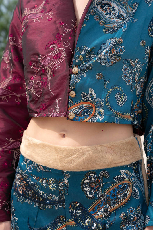 Jacke mit Paisley Motiven