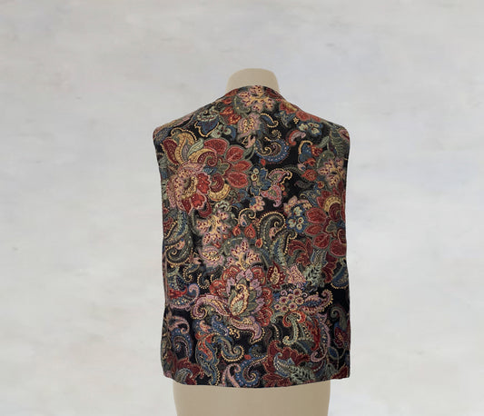 Unisex Weste mit Paisleymotiven